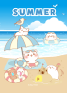 Dokuzetsuazarashi And Gesukuma Summer Line Theme Line Store