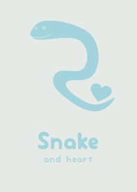 Snake & heart Frosty WHT
