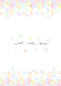 colorful many flower