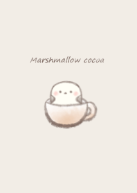 Marshmallow cocoa Shimaenaga -beige-