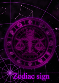 天秤座星图紫色2