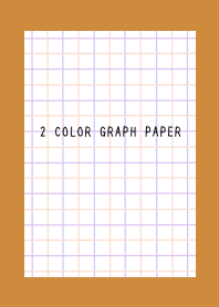 2 COLOR GRAPH PAPER-PINK&PUR-BROWN-ORN