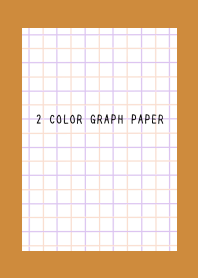 2 COLOR GRAPH PAPER/PINK&PUR/BROWN/ORN