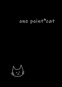 ワンポイント*ねこ・黒