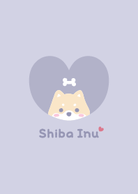 Shiba Inu2 Bone - purple