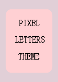 PIXEL LETTERS THEME[PINK]j-BEIGE