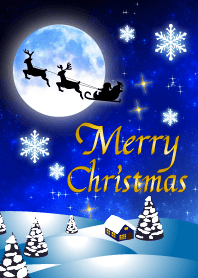 Moon and Santa Claus