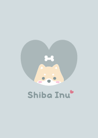 Shiba Inu2 Bone - GreenBlue