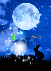 全運気が上がる満月とうさぎ