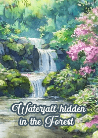 Waterfall hidden in the Forest