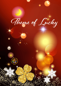 グングン運気が上がるクローバー(ボルドー)