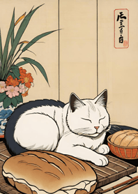 Ukiyo-e Meow Meow Cats 084858