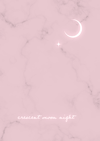 Crescent moon and marble pink13_2
