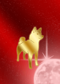 Zodiac of gold and red -Dog- JPN