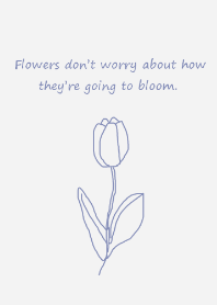 art tulip (blue_gray)