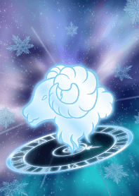 Zodiac sign Aries -Snowflake- 2023