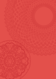 lace pattern on red