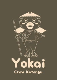 Yokai Crow Kotengu Tauny olive