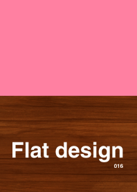 木とピンクのシンプルデザイン