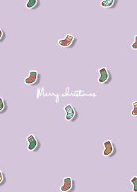 christmas socks2 / grape