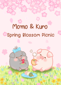 Momo & Shiro:Spring Blossom Pink version
