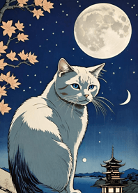Cat under the Moon 8F4690