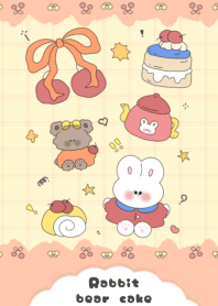 rabbit bear cake3