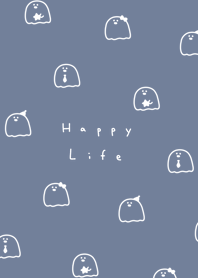 Yuru Ghost / gray blue.