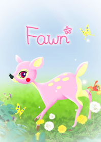 ピンクの小鹿-Fawn