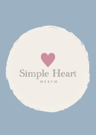Simple Heart Blue 27 -MEKYM-