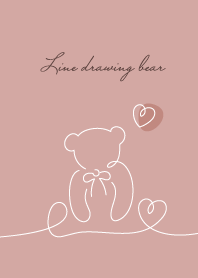 Line drawing bear_01