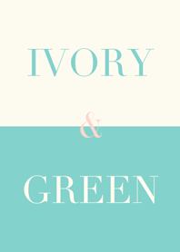 ivory & green