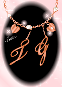 【T&G】イニシャル運気UP!ピンクゴールド