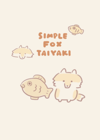 simple Fox Taiyaki beige