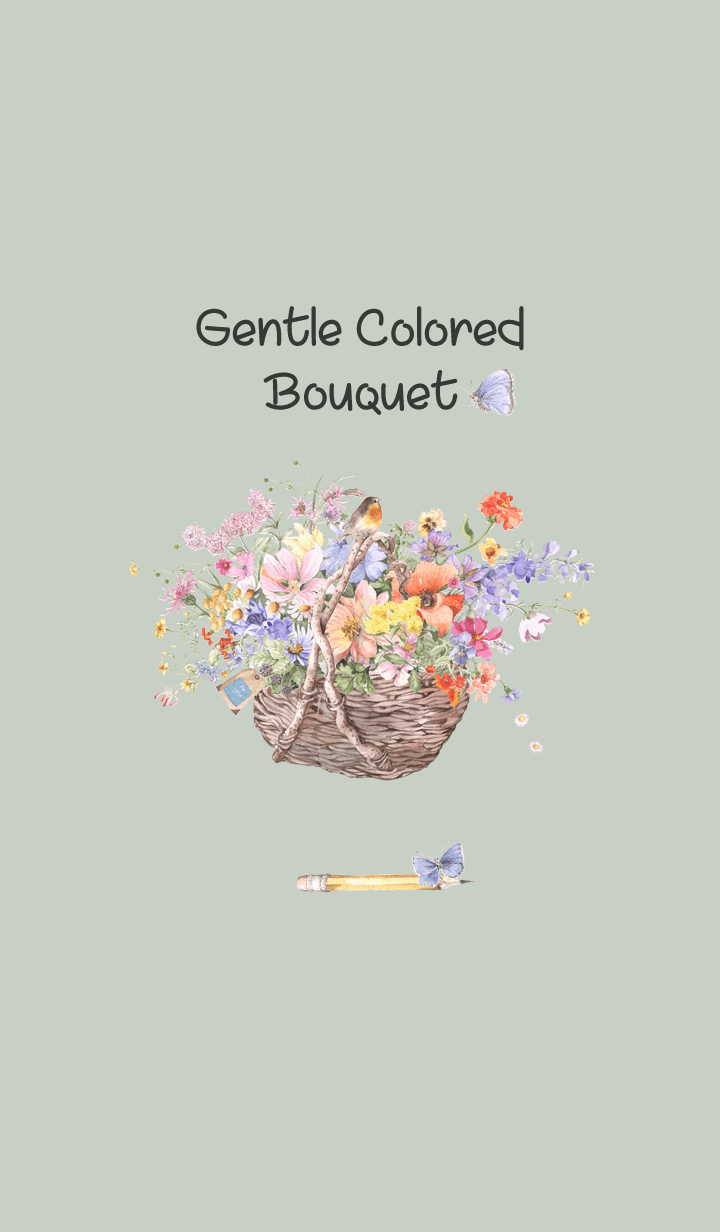 gentle colored bouquet 2