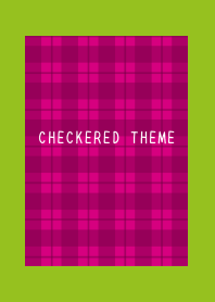 RED CHECKERED THEME-LEAF GREEN