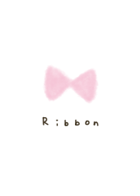 watercolor ribbon. white.