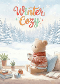 Cute Bear in a Cozy Room V.4