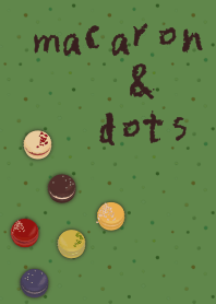 [R] macarons & dots + Green |os