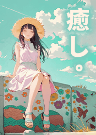 Breeze and girl on the seaside 1.3