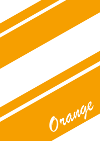 Simple Orange & White No.3-2