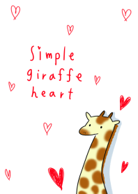 simple giraffe heart.
