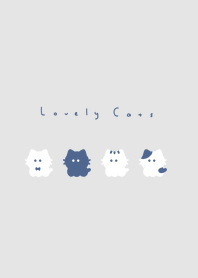 แมวน้อย /navy gray