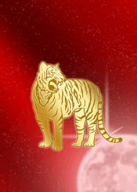 Zodiac of gold and red -tiger- JPN