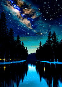 Beautiful starry night view#927