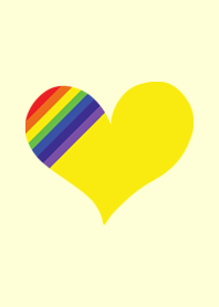 My Heart is filled with Rainbow - yellow