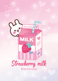Strawberry milk & rabbit