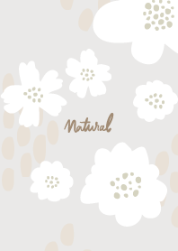 White flower and dots Graige2 from Japan