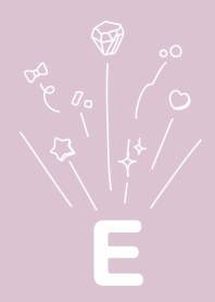 Initial E and dull pink