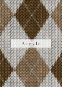 Argyle Style Embroidery beige 27
